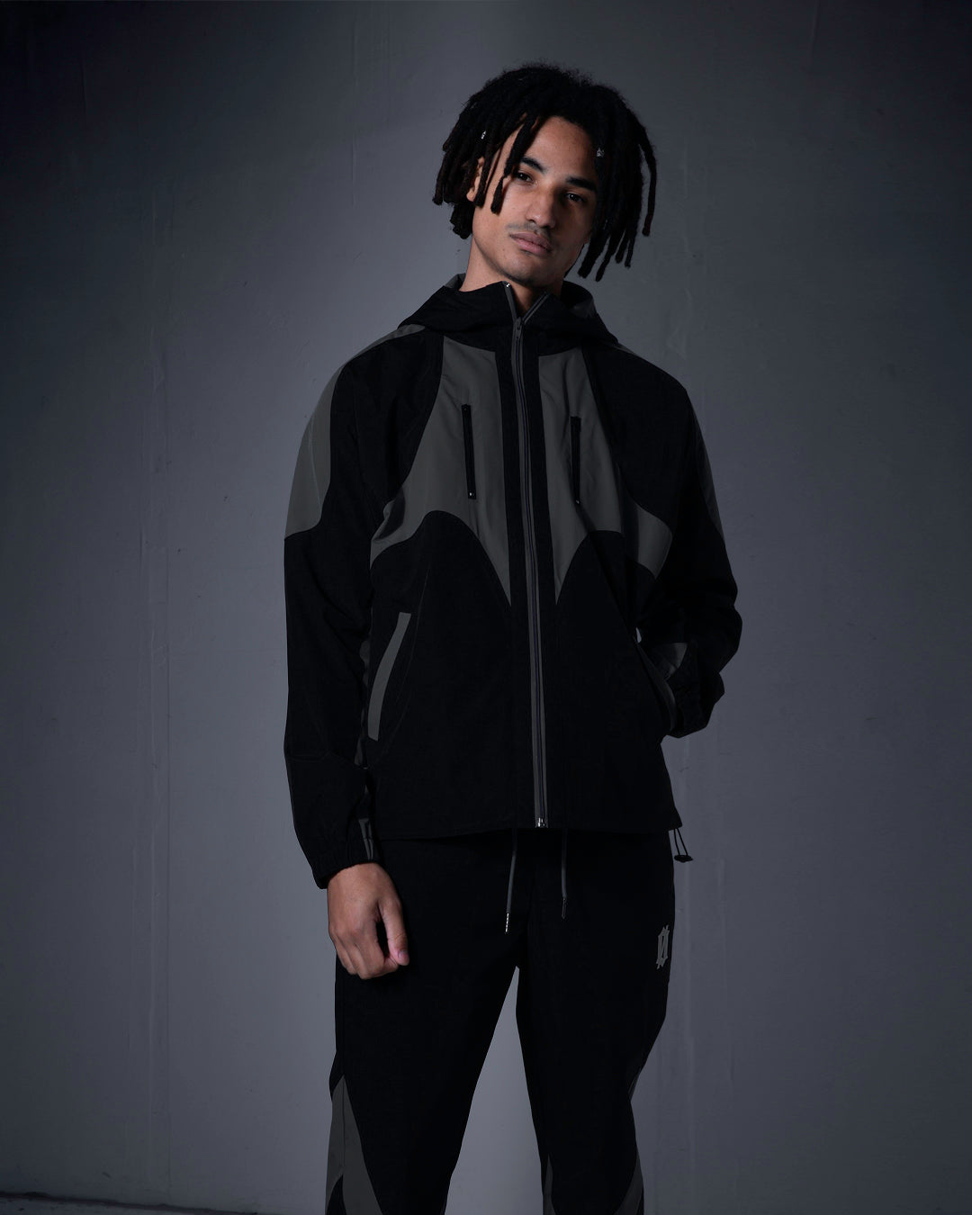 LOUD Oxford Stealth Tracksuit - Black and Grey