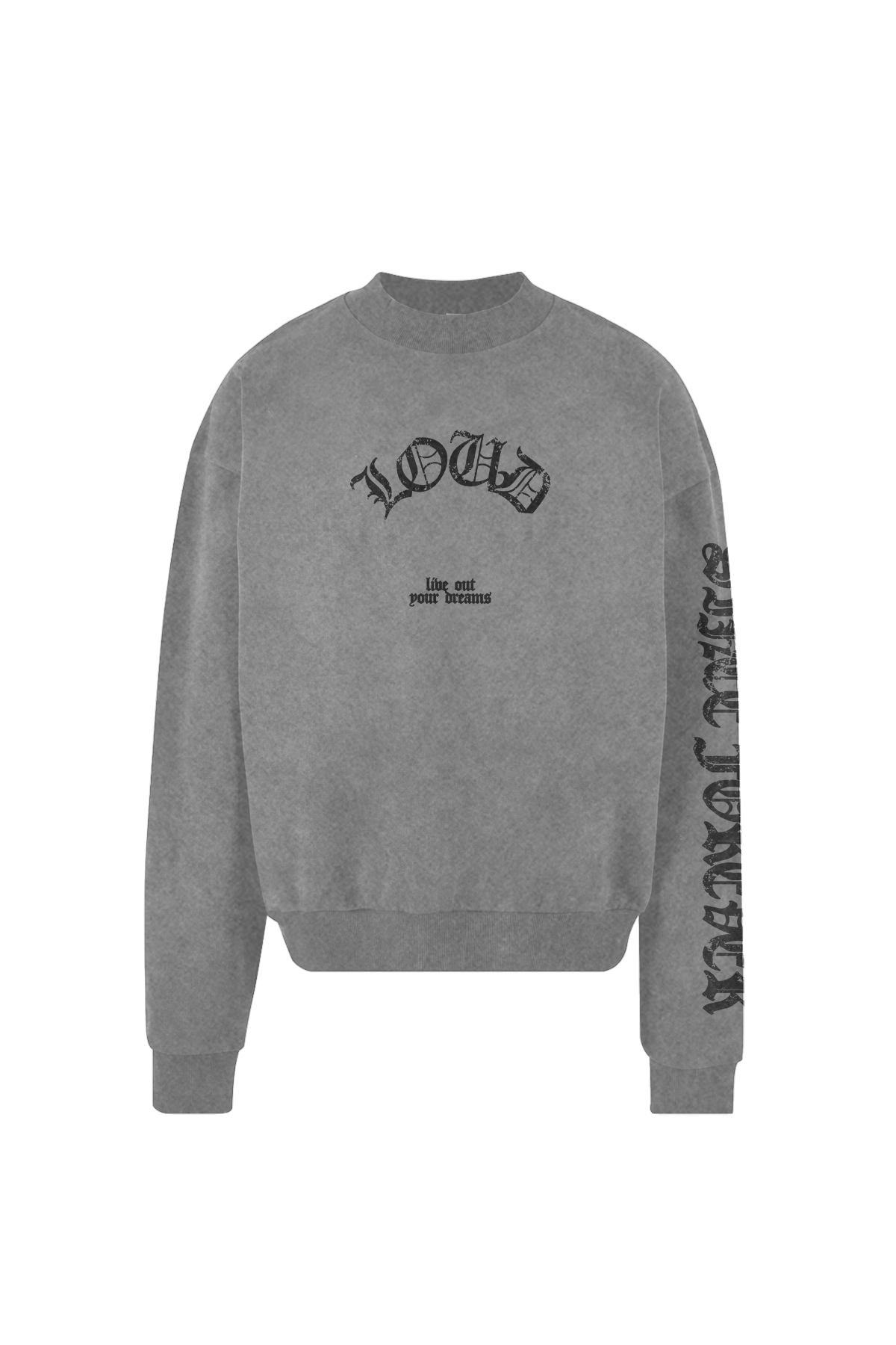 LOUD Doberman Heavyweight Grey Wash Sweatshirt