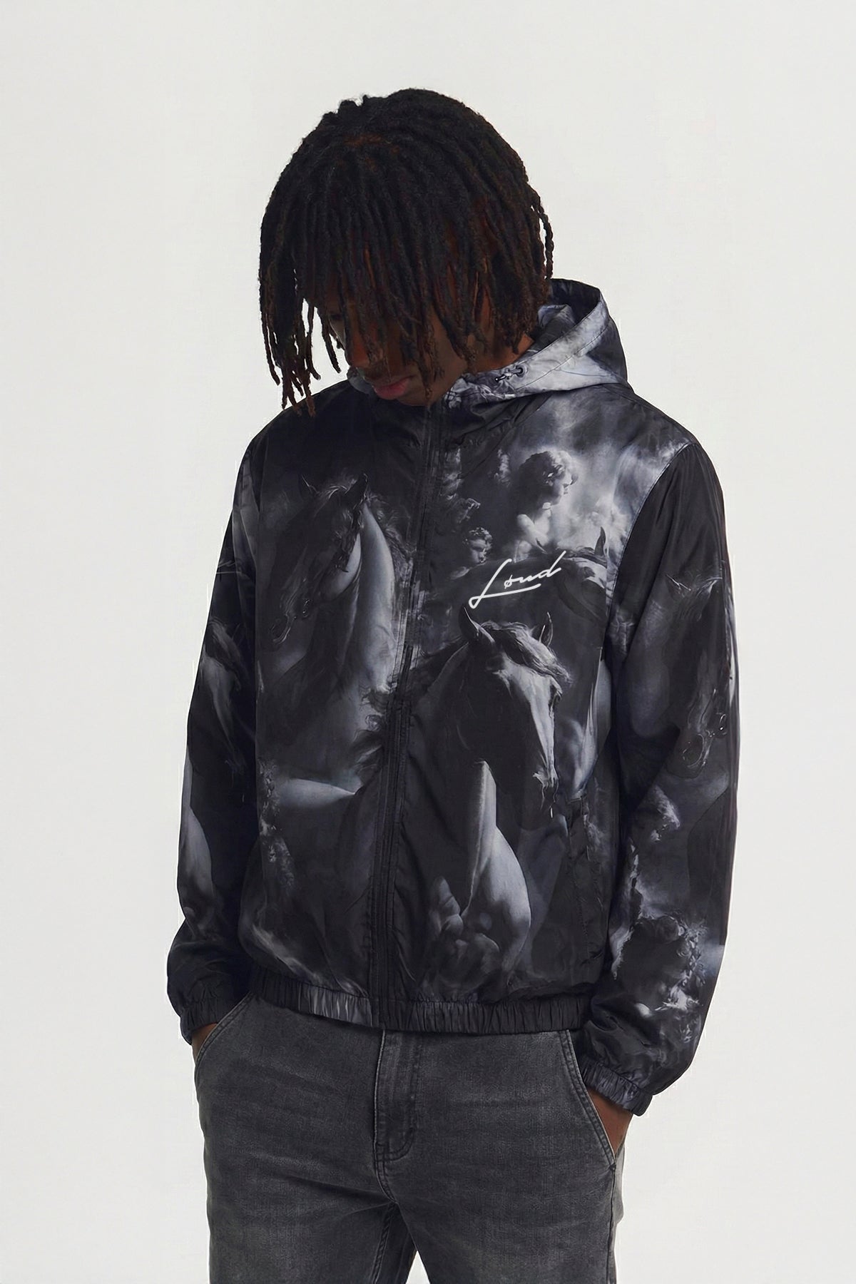 LOUD Horses Windbreaker Jacket - Live Look Loud