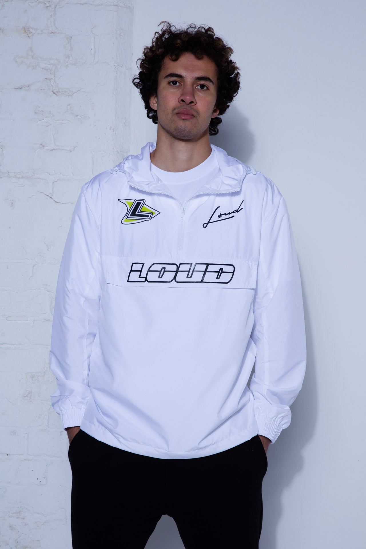 Loud Pullover Windbreaker - White