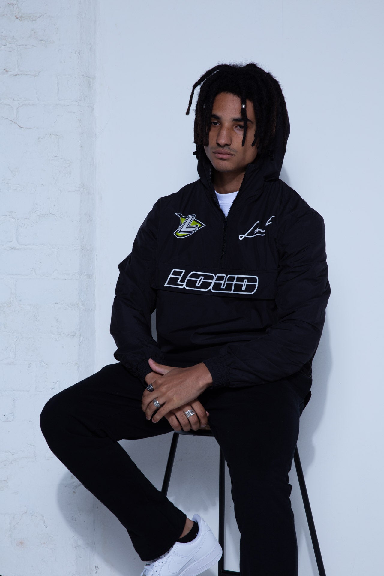 Loud Pullover Windbreaker - Black