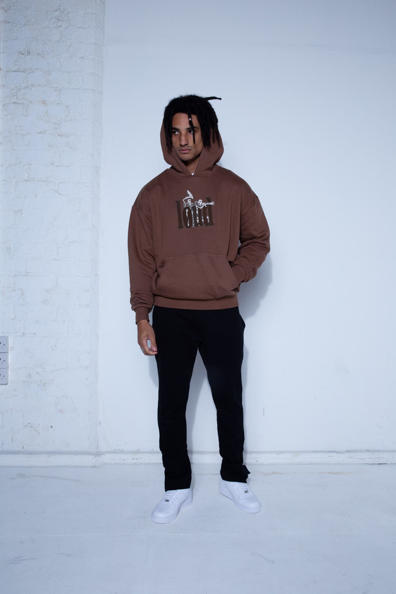 Loud On Sight Ultra Heavy Hoodie - Brown