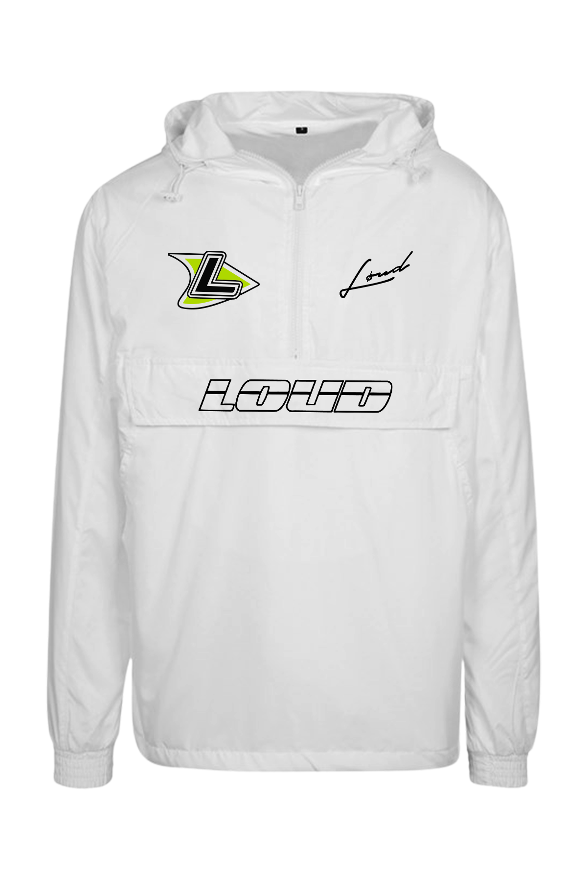 Loud Pullover Windbreaker - White