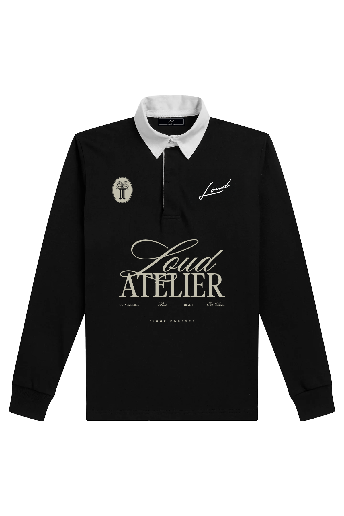 LOUD L/S Black Rugby Shirt