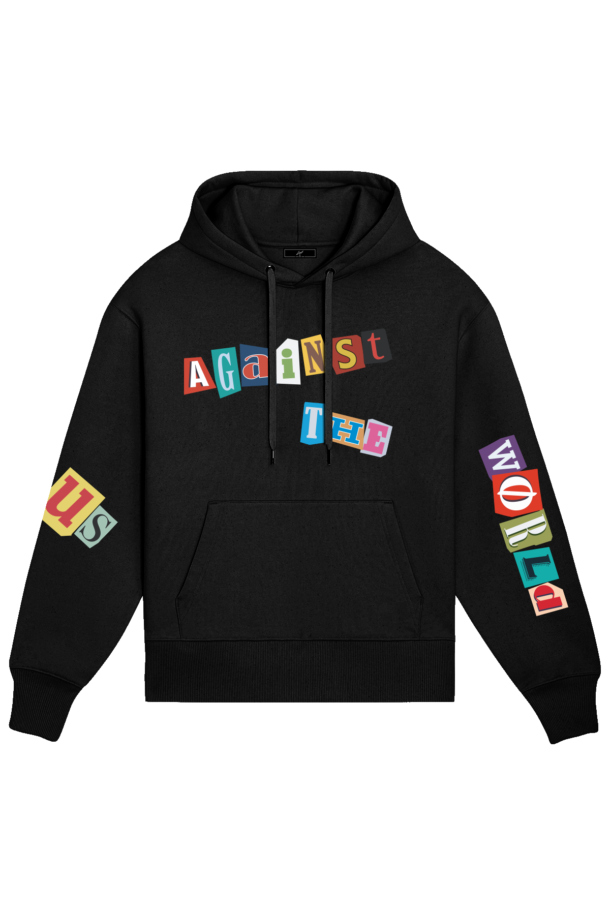 Loud Us Against The World 500gsm Heavy Hoodie - Black