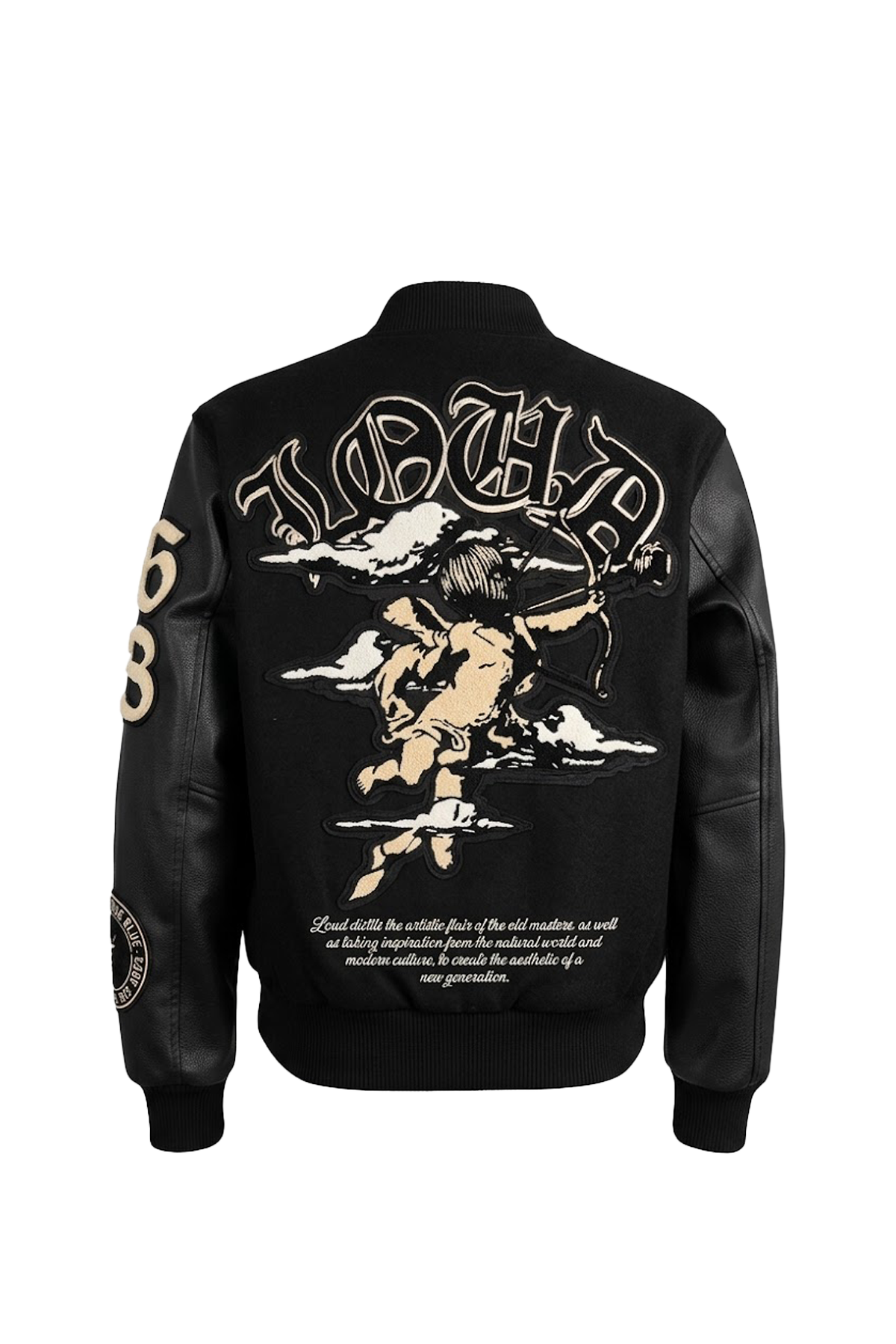 LOUD Black Varsity Jacket - Live Look Loud