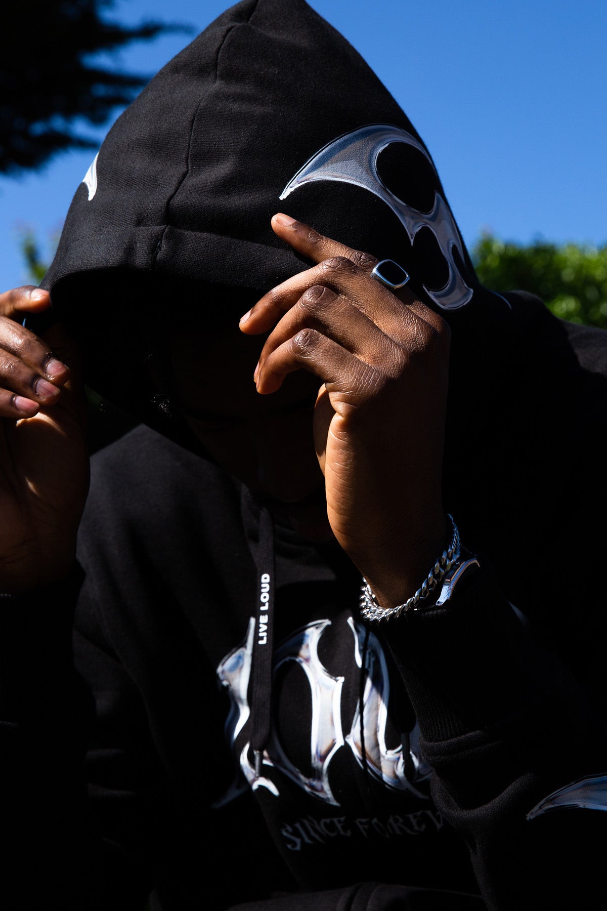 LOUD Chrome Zip Hoodie - Live Look Loud
