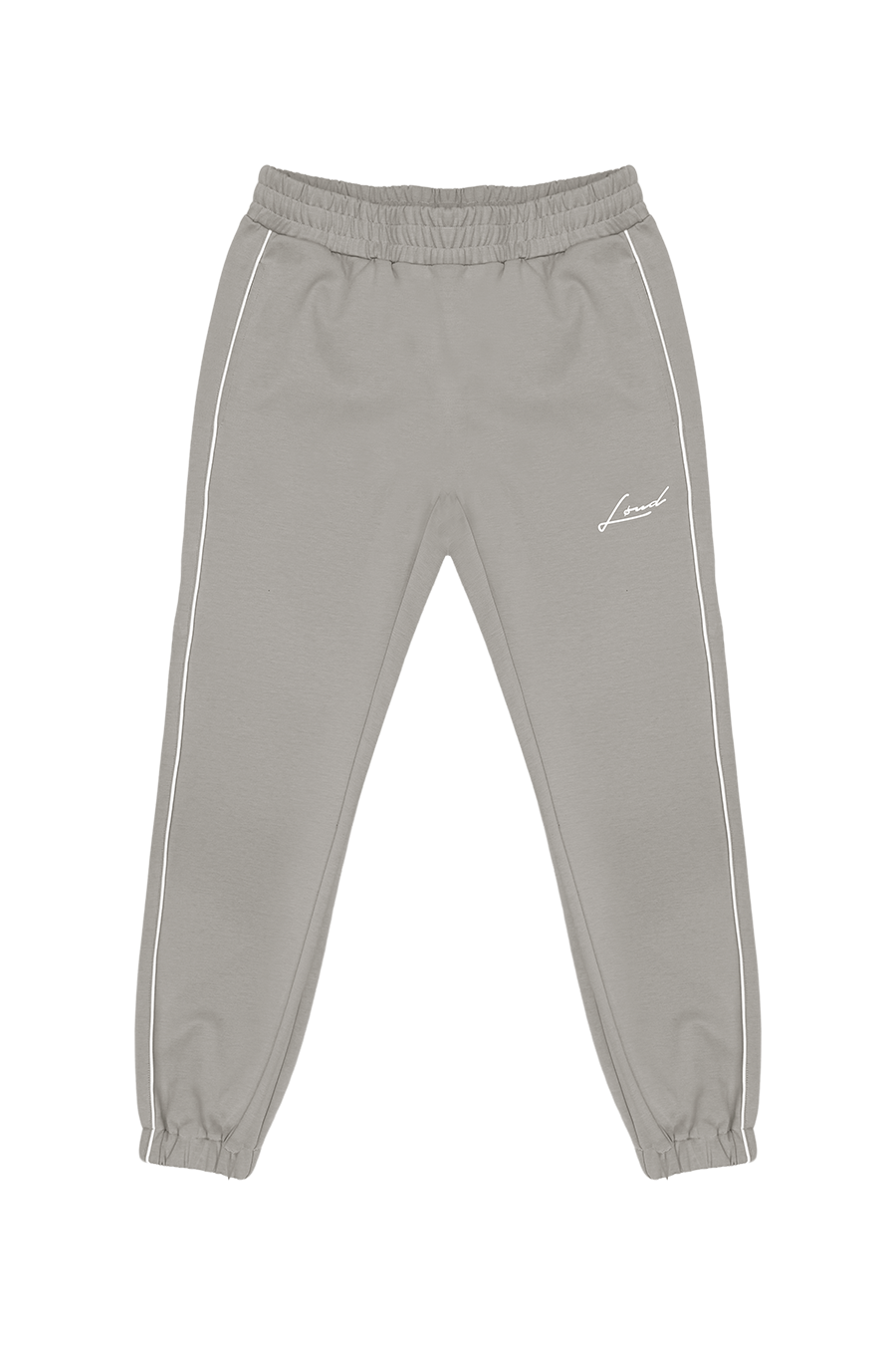 LOUD Stone with White Piping Heavyweight Tracksuit Joggers