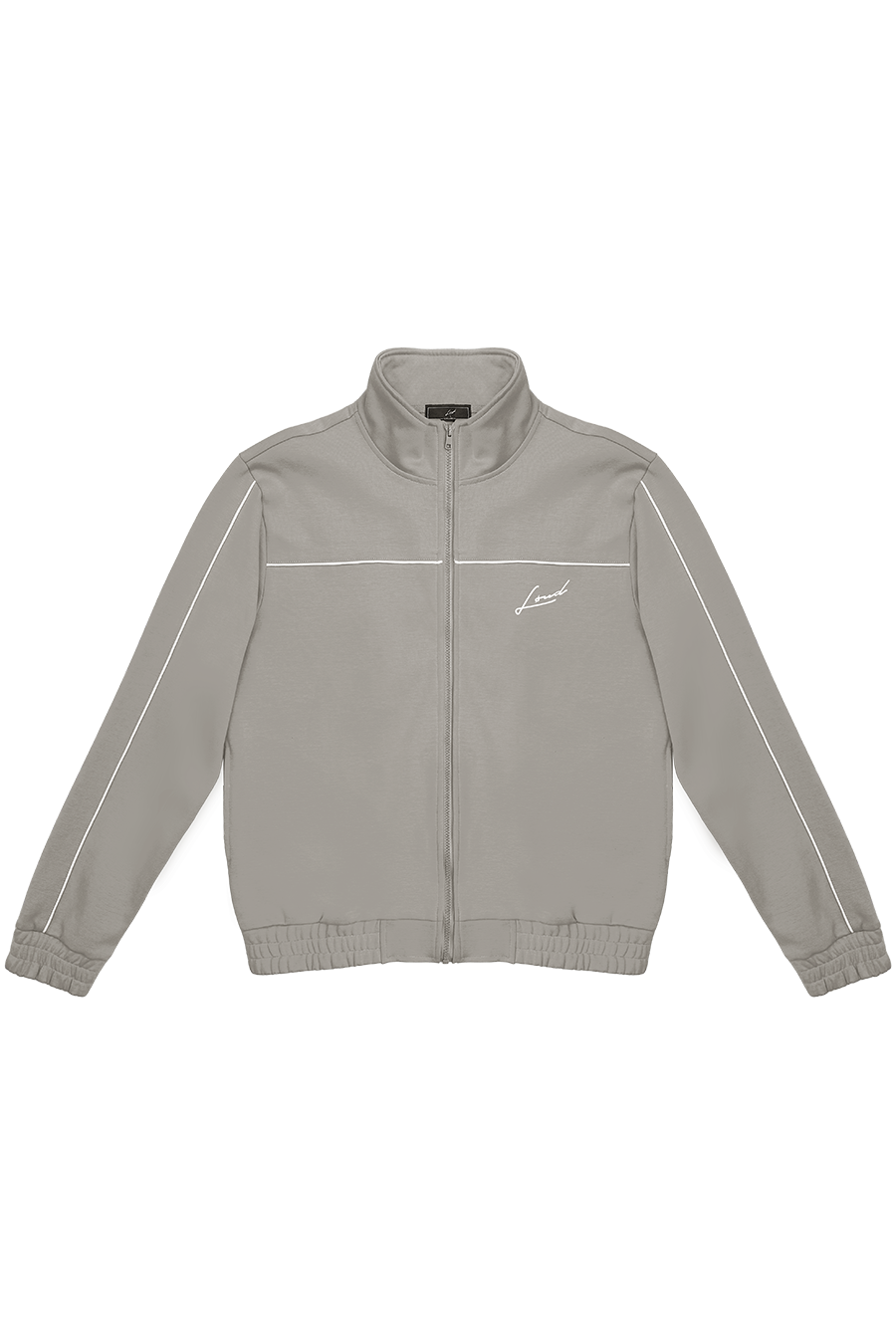 LOUD Stone with White Piping Heavyweight Tracksuit Jacket