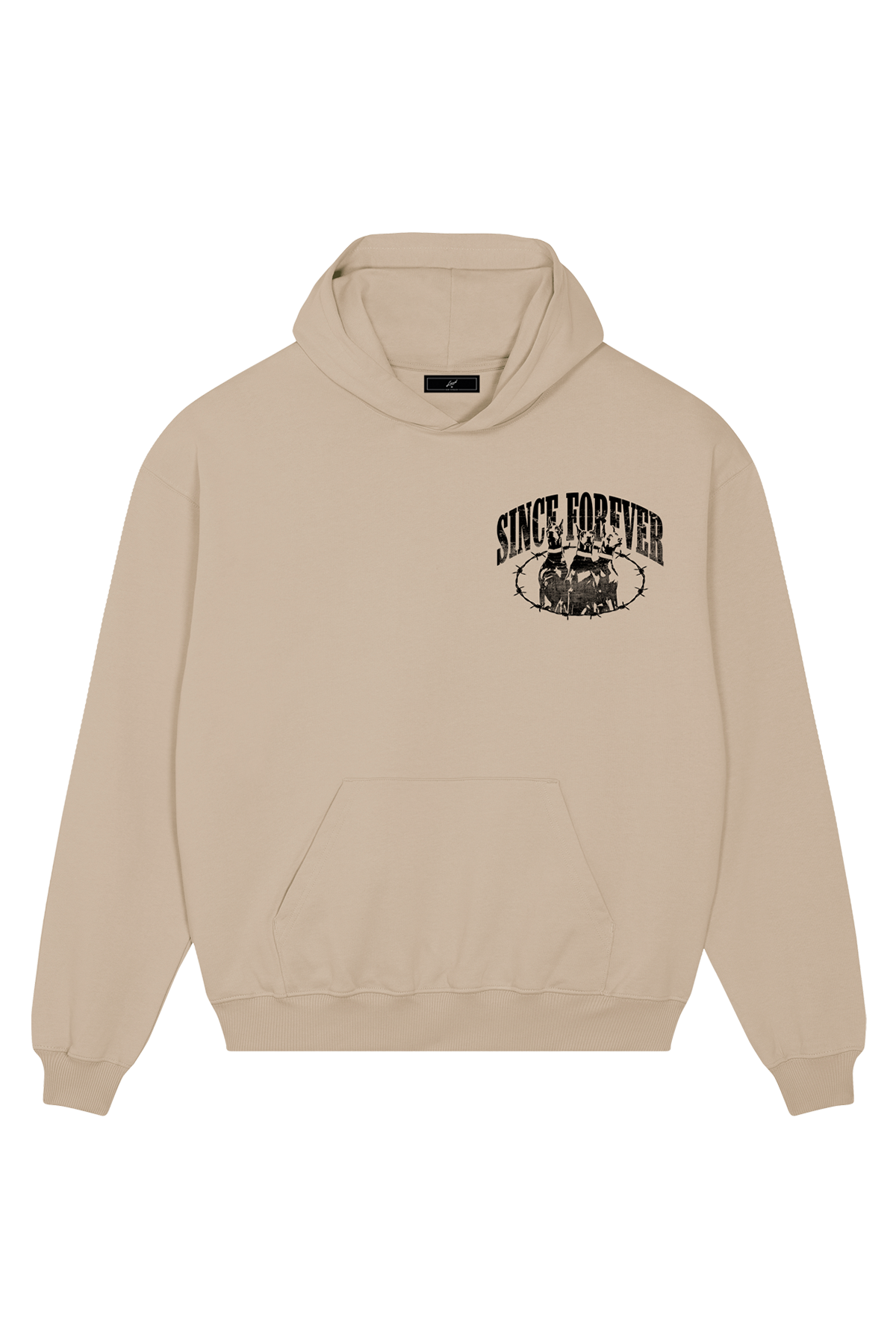 Since Forever III Hoodie - Monotone Sand - Live Look Loud