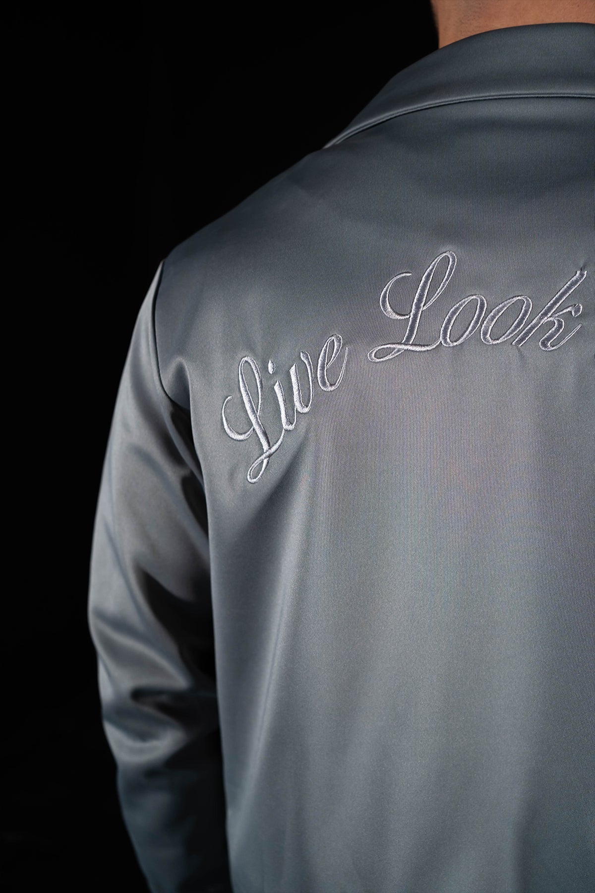 Loud Grey Embroidered Tracksuit - Live Look Loud