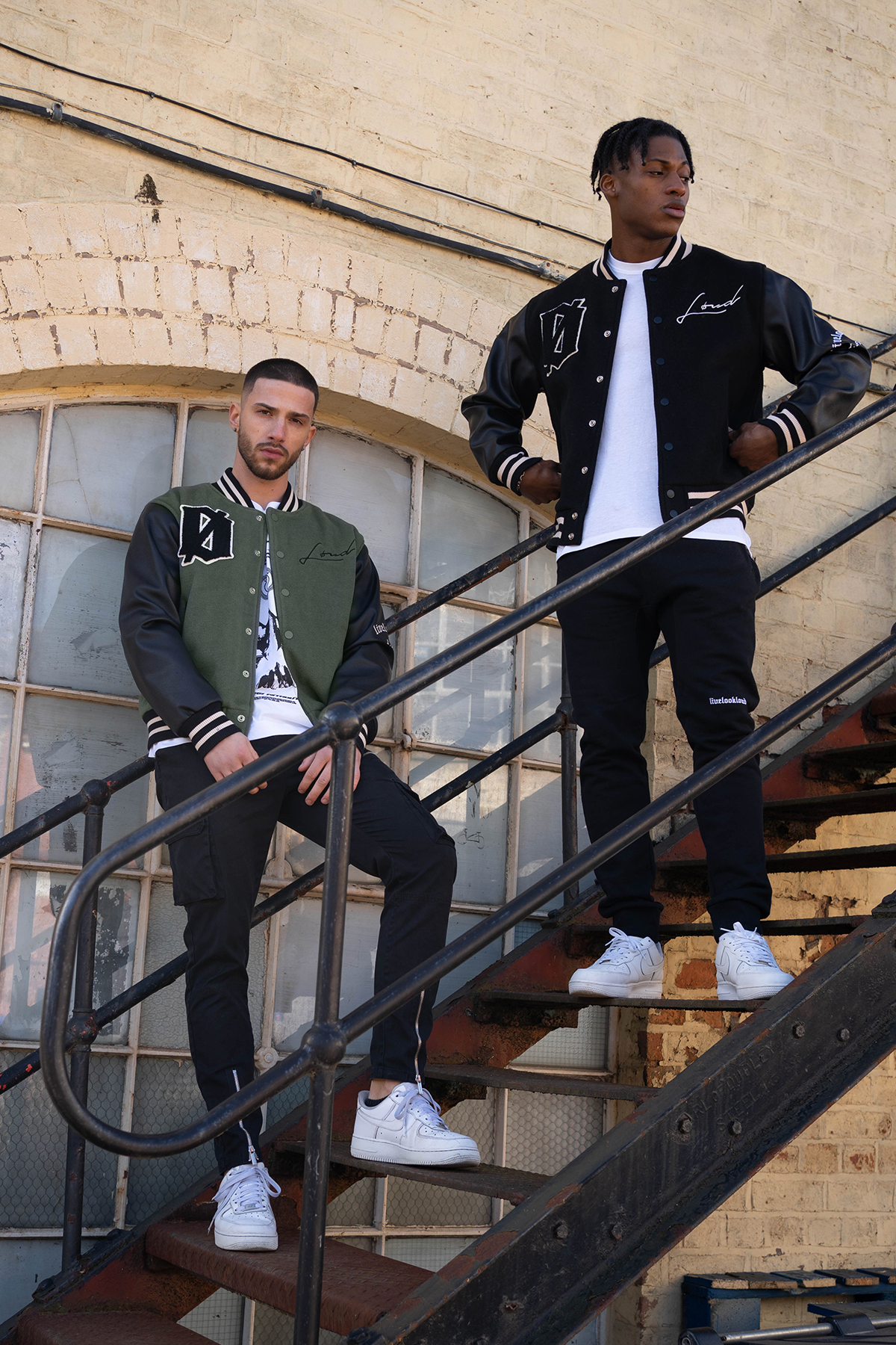 Loud Khaki Varsity Jacket - Live Look Loud