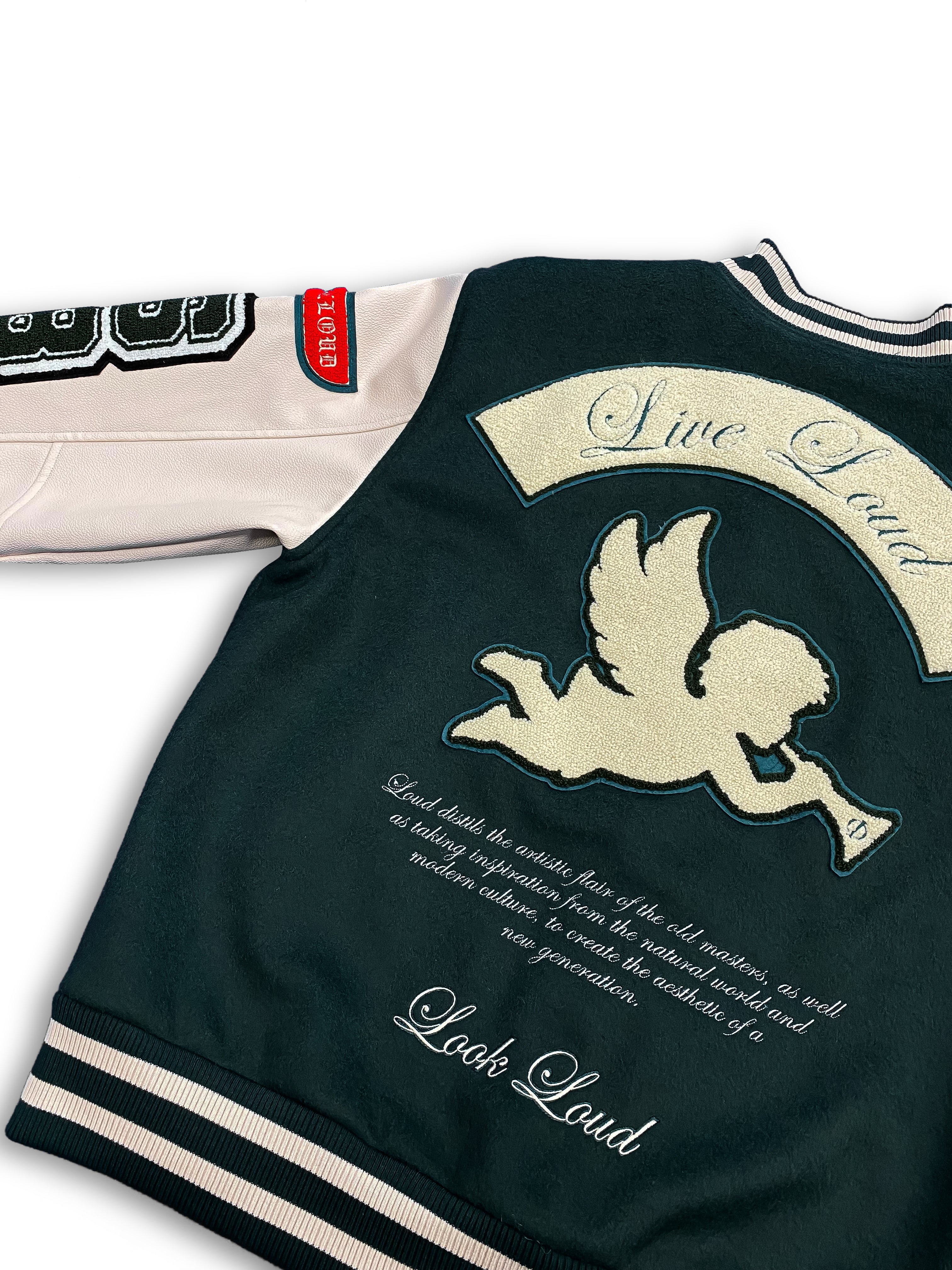 Loud Green Varsity Jacket (PRE-ORDER 11/11) - Live Look Loud