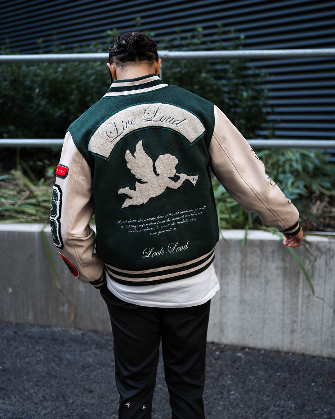 Loud Green Varsity Jacket (PRE-ORDER 11/11) - Live Look Loud