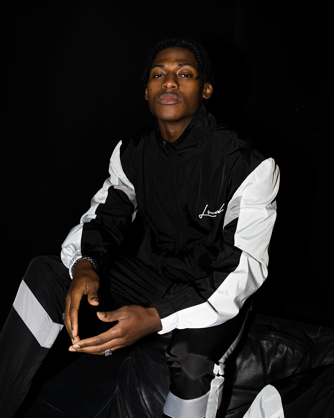 Loud Shell Suit - Grey and White - Live Look Loud