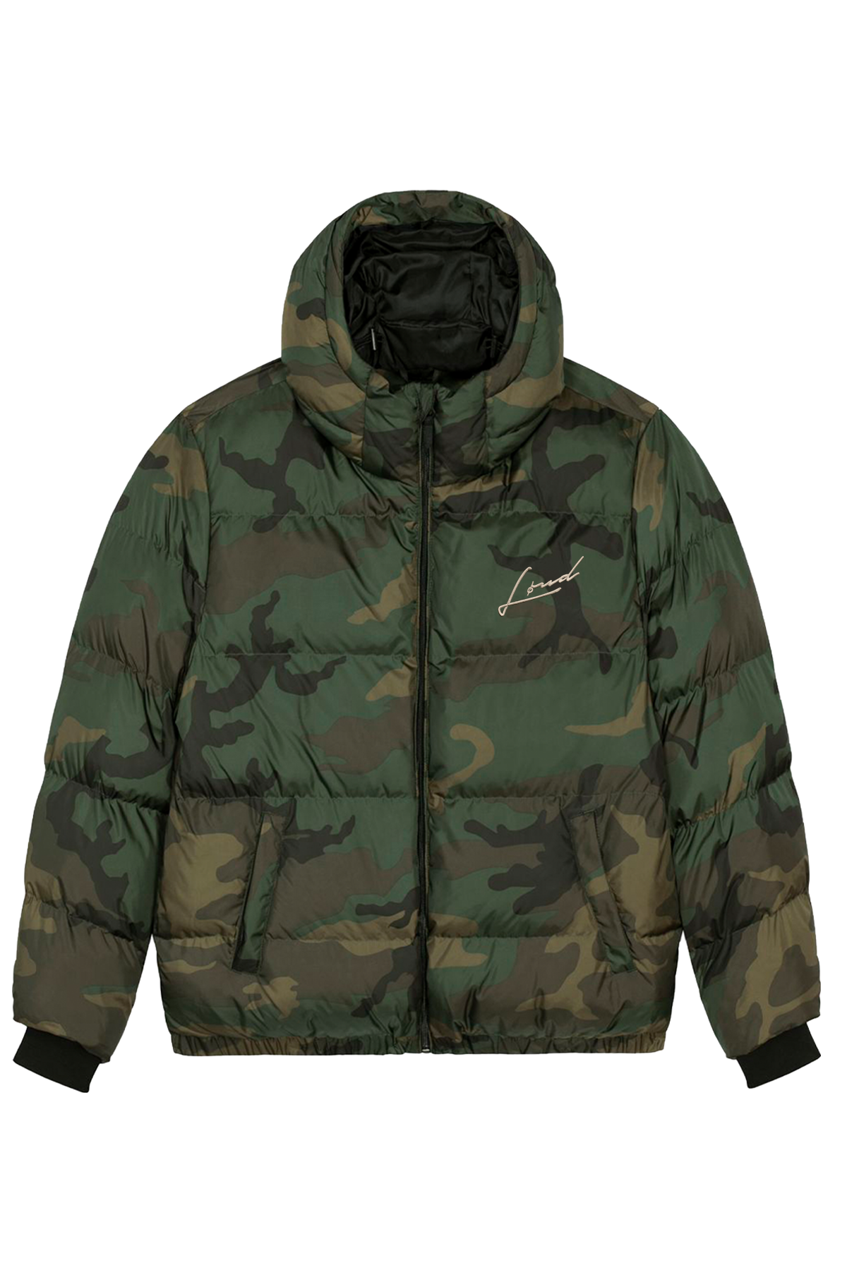 Loud Signature Puffer Jacket - Camo - Live Look Loud