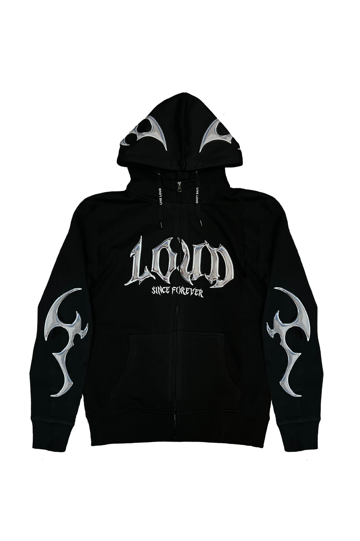 LOUD Chrome Zip Hoodie - Live Look Loud