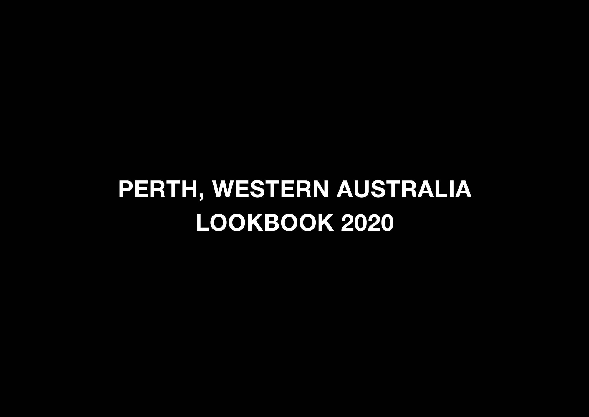 Perth, Western Australia - Editorial Shoot / Lookbook