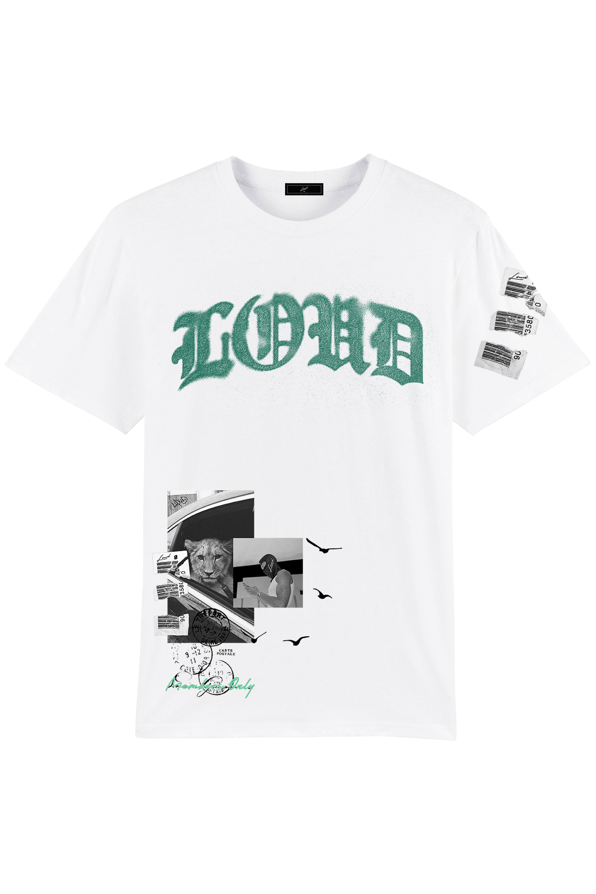 LOUD Members Collage White T-Shirt