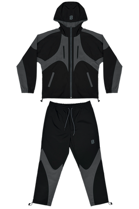 LOUD Oxford Stealth Tracksuit - Black and Grey