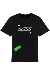 Loud Logo Green Tape - Black T-Shirt