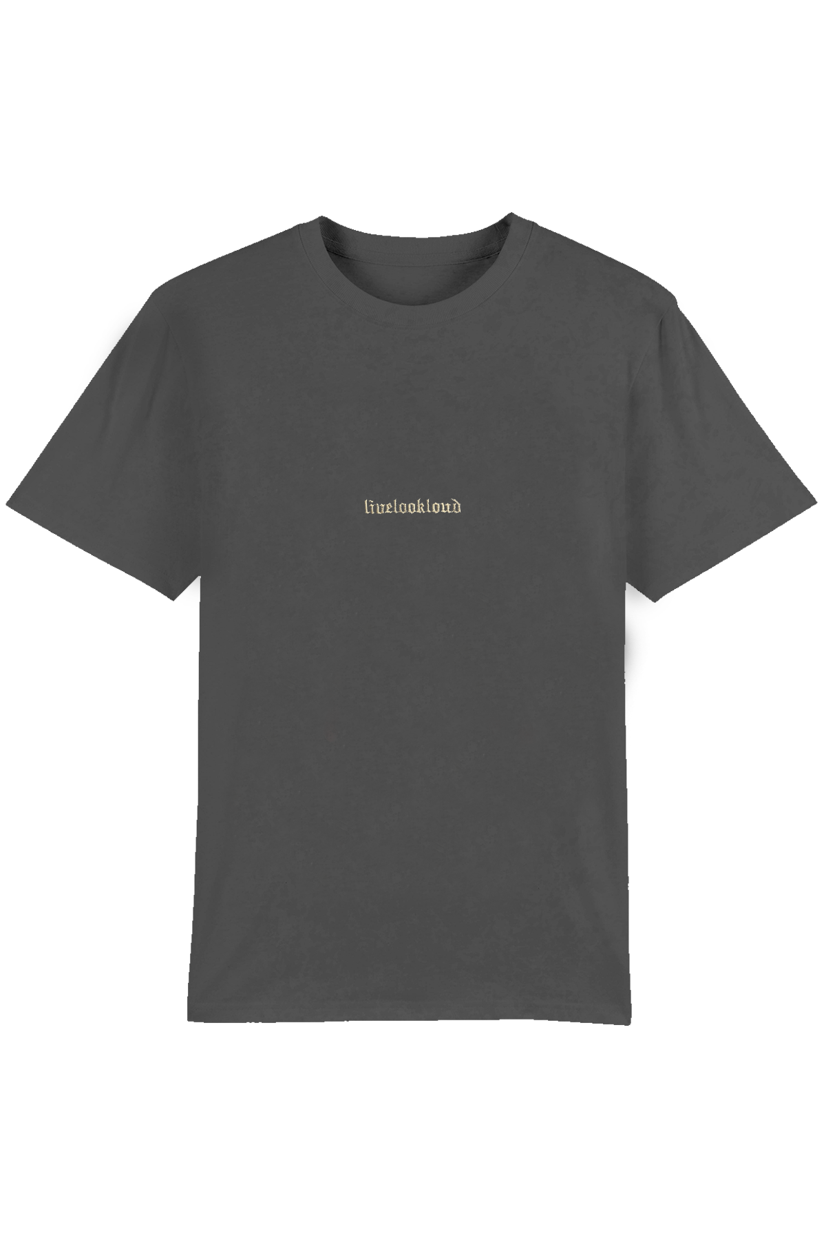 Loud Charcoal Placement T-Shirt - Live Look Loud