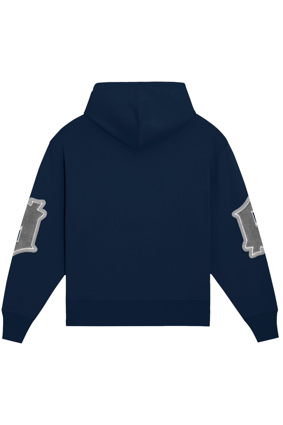 Heavy Weight Chenille Logo Navy 500gsm Hoodie