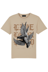 Loud Twin Flames Graphic Sand T-Shirt - Live Look Loud