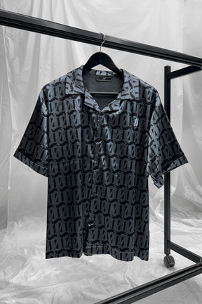 Loud Monogram Resort Shirt - Black - Live Look Loud