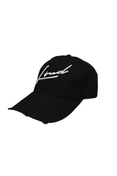 Loud Black and White Distressed Signature Cap - Live Look Loud