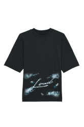 Loud Signature Cloud Logo - Black T-Shirt - Live Look Loud