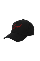 Loud Black and Red Distressed Signature Cap - Live Look Loud