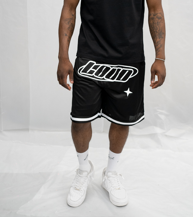 Black Basketball Shorts - Black - Live Look Loud